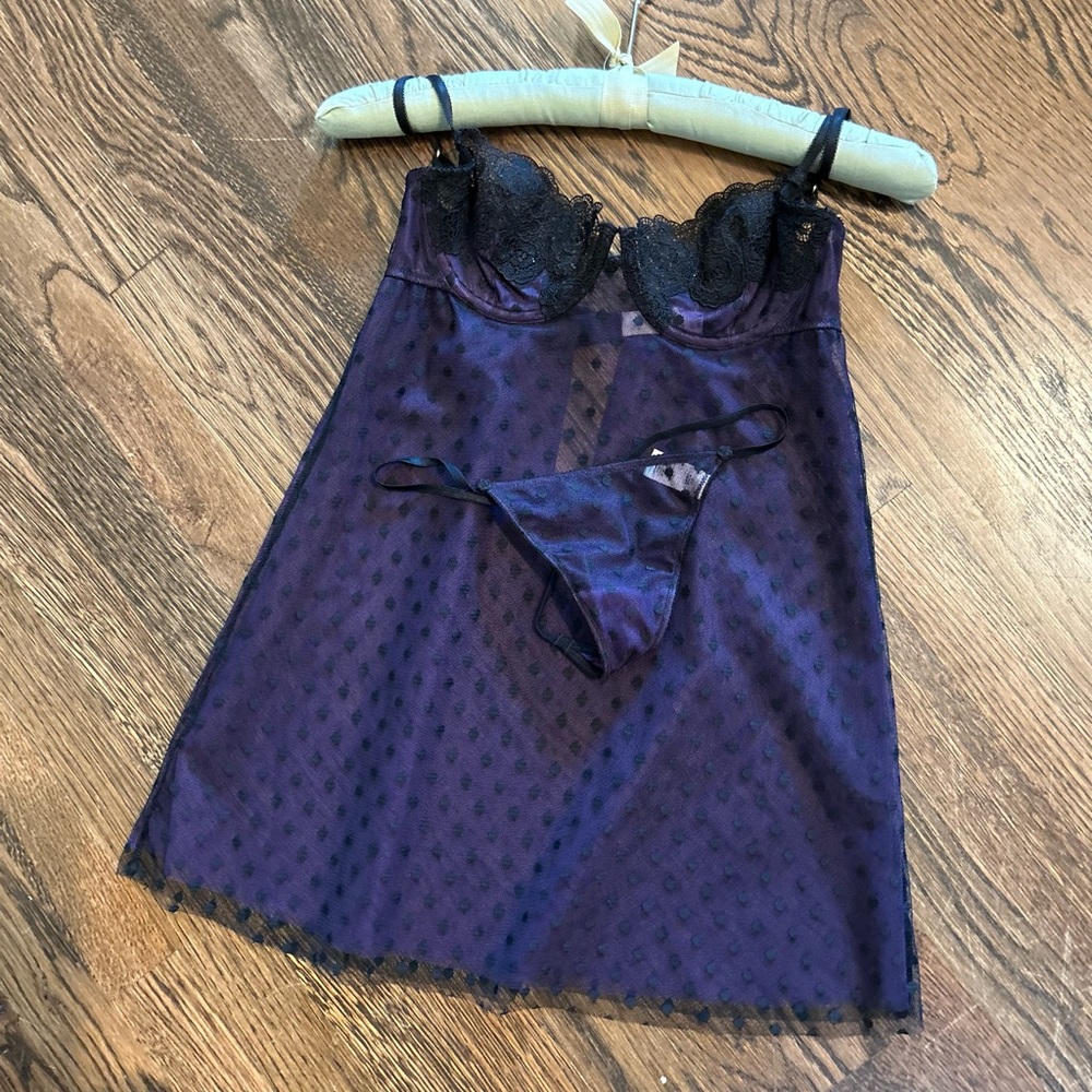 Incredible Vintage Victoria’s Secret "Sexy Little Things" 2-piece Slip Dress